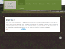 Tablet Screenshot of canecreekfarm.org