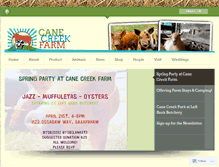 Tablet Screenshot of canecreekfarm.us